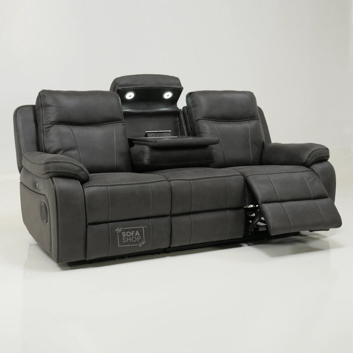 3 Seater Electric Recliner with Bluetooth & Reading Light | Scuff on LHF Back Corner | Vinson | Second Hand Sofa 31