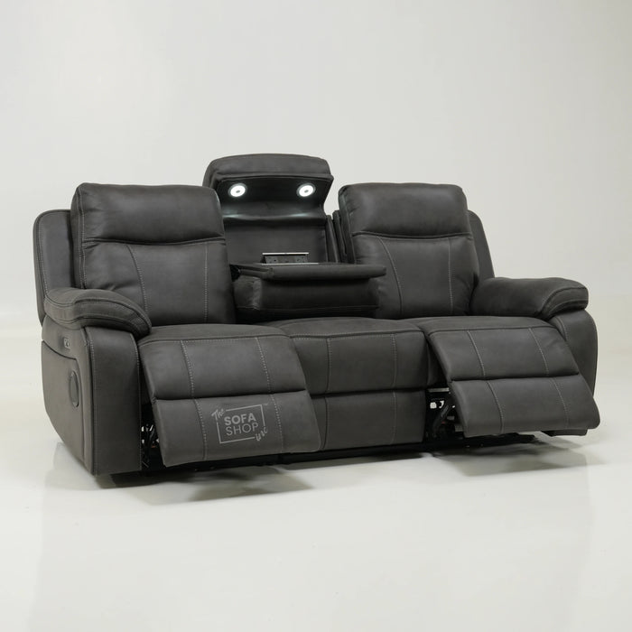 3 Seater Electric Recliner with Bluetooth & Reading Light | Scuff on LHF Back Corner | Vinson | Second Hand Sofa 31