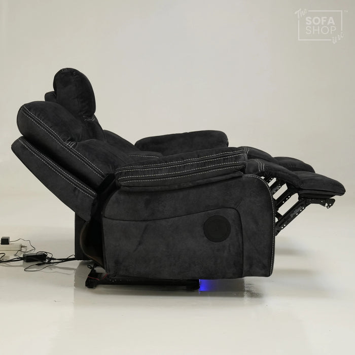 2 Seater Electric Recliner With Wireless Charging, Speakers & LEDs | Vinsonova | Ex-Display | The Sofa Shop