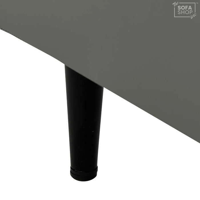 Phoenix Narrow Smart Bedside Table – Slim 2-Drawer Nightstand with LED Lights, Fingerprint Lock & Wireless Charger | The Sofa Shop