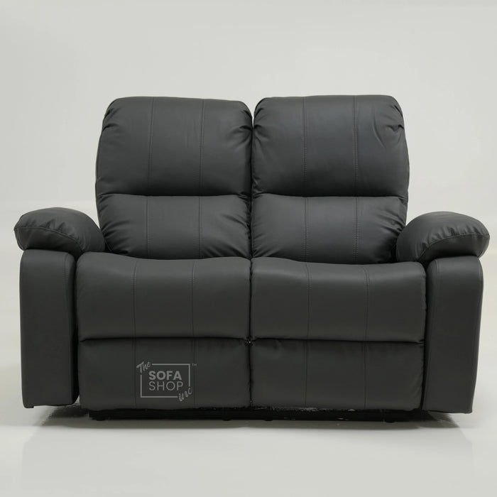 2 Seater Manual Recliner Sofa With Smooth Recline & Lumbar Support | No Ears | Trento | Second Hand Sofa SS06 | The Sofa Shop