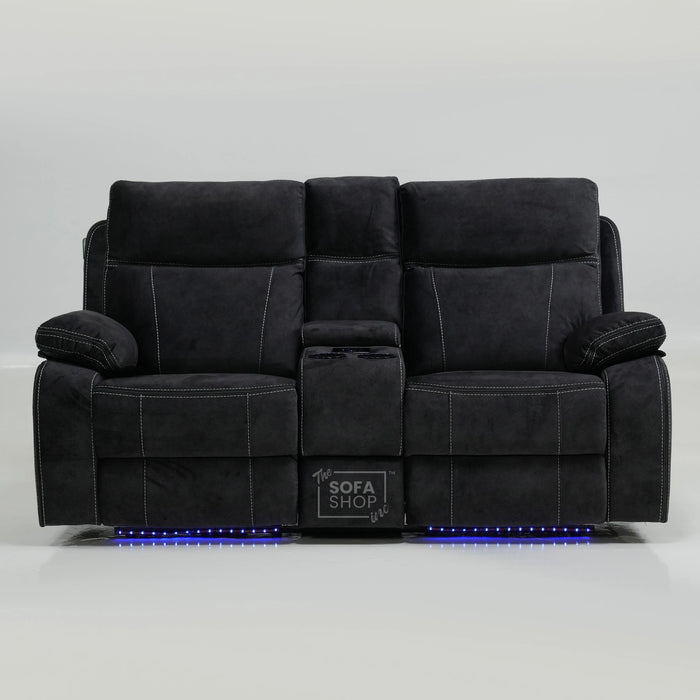 2 Seater Electric Recliner With Wireless Charging, Speakers & LEDs | Vinsonova | Ex-Display | The Sofa Shop