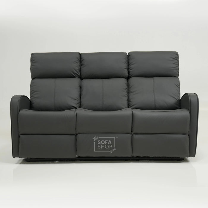 3 Seater Manual Recliner Sofa With Small Hole On RHF Side | Parma | Second Hand Sofa 03 | The Sofa Shop