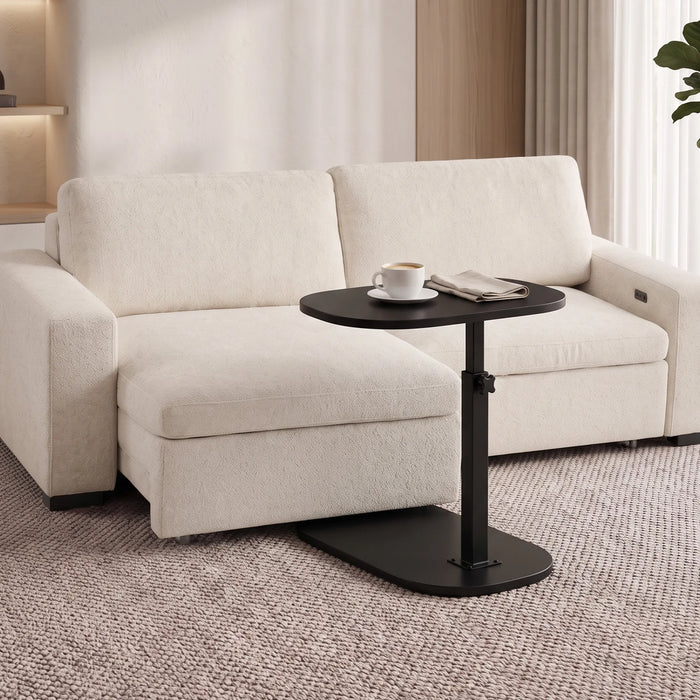 Madison Height Adjustable Floor Standing Bed Table | 2-In-1 Lap Desk with Tilting Top + Device Slots | The Sofa Shop