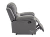 2 1 1 Recliner Sofa Set inc. Chairs in Grey Leather - 3 Piece Trento Sofa Set