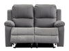 3 2 1 Recliner Sofa Set. 3 Piece Recliner Sofa Package Suite in Grey Leather with Drop-Down Table & Drink Holders- Trento