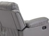 3 2 Recliner Sofa Set. 2 Piece Recliner Sofa Package Suite in Grey Leather with Drop-Down Table & Drink Holders- Trento