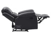 2 1 1 Recliner Sofa Set inc. Chairs in Black Leather - 3 Piece Trento Sofa Set