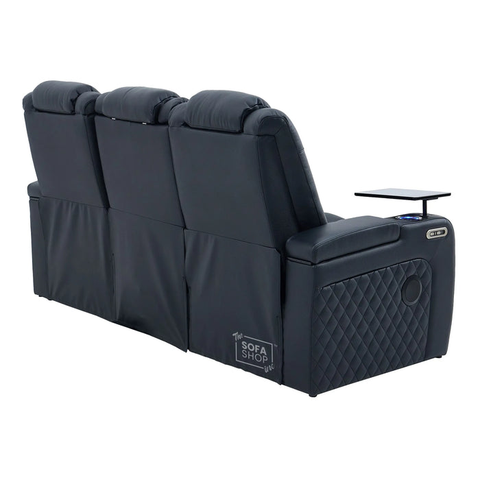 3 Seat Electric Recliner Home Cinema Theatre Sofa |Hi-Tech Couch With Heat and Cool Cup Holders + Multi-Link Bluetooth + Fold-Down Table + Wireless Charging + Power Headrests | Milano | The Sofa Shop