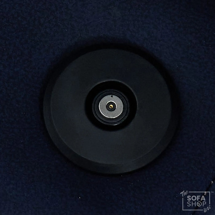 3+1 Electric Recliner Cinema Sofa Set in Blue Fabric | Hi-Tech Sofa Suite with Massage, Heat, Bluetooth Speakers, Fold-Down Table & Wireless Charging | Tuscany | The Sofa Shop