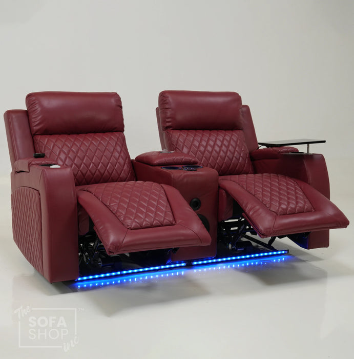 2 Seater Electric Smart Recliner With Massage & Bluetooth | Missing Console Backrest & Scratch | Venice | Second Hand Sofa 32