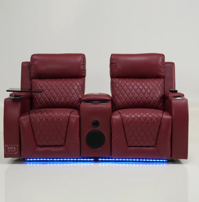 2 Seater Electric Smart Recliner With Massage & Bluetooth | Missing Console Backrest & Scratch | Venice | Second Hand Sofa 32