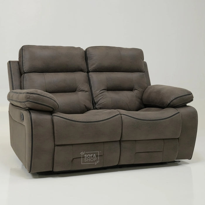 2 Seater Manual Recliner Sofa With Padded Lumbar, Soft & Cosy | Tuscany | Ex-Display ss10
