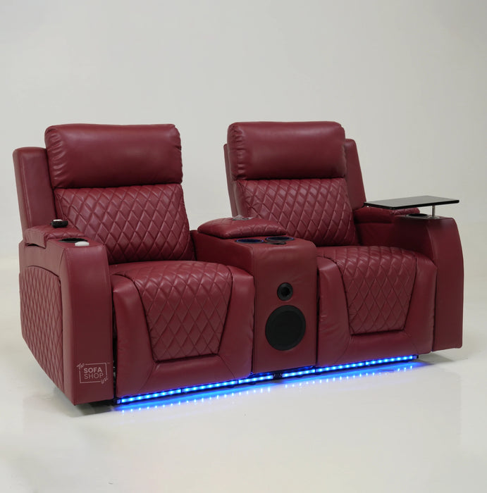 2 Seater Electric Smart Recliner With Massage & Bluetooth | Missing Console Backrest & Scratch | Venice | Second Hand Sofa 32
