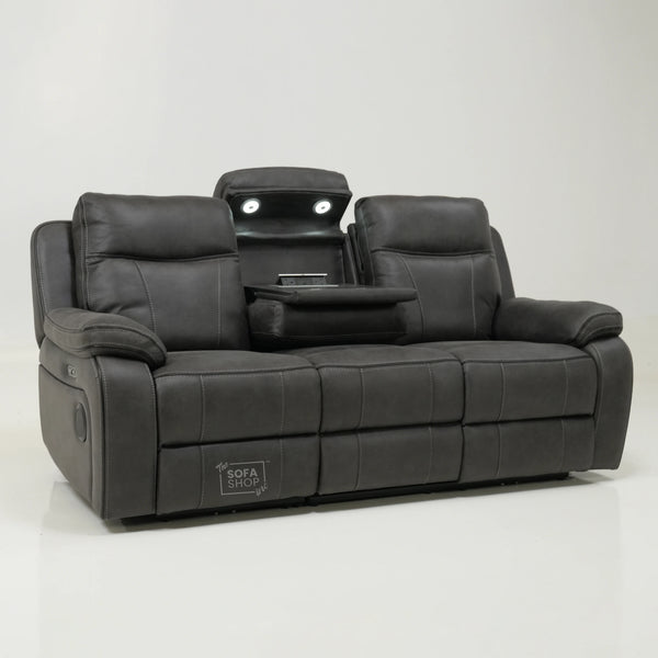 3 Seater Electric Recliner with Bluetooth & Reading Light | Scuff on LHF Back Corner | Vinson | Second Hand Sofa 31