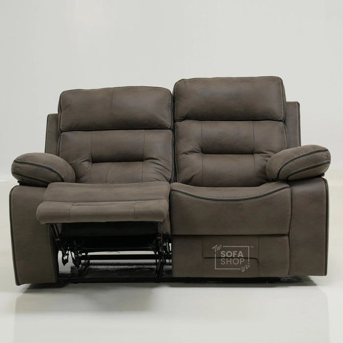 2 Seater Manual Recliner Sofa With Padded Lumbar, Soft & Cosy | Tuscany | Ex-Display ss10