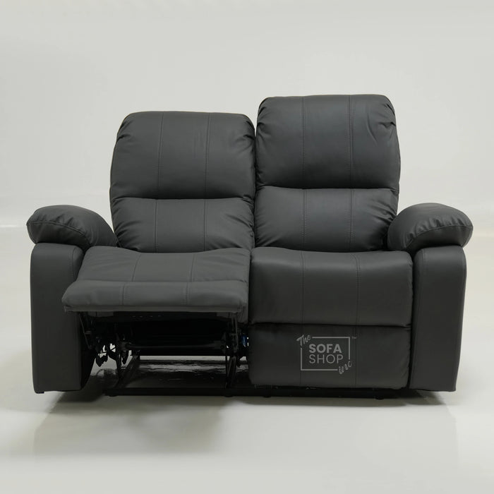 2 Seater Manual Recliner Sofa With Smooth Recline & Lumbar Support | No Ears | Trento | Second Hand Sofa SS06 | The Sofa Shop