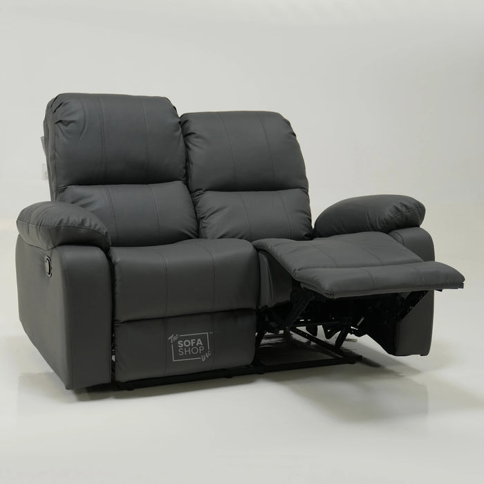 2 Seater Manual Recliner Sofa With Smooth Recline & Lumbar Support | No Ears | Trento | Second Hand Sofa SS06 | The Sofa Shop