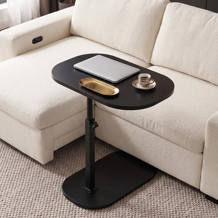 Madison Height Adjustable Floor Standing Bed Table | 2-In-1 Lap Desk with Tilting Top + Device Slots | The Sofa Shop