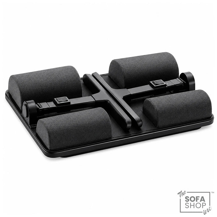 The Sofa Shop Portable Lap Desk & Bed Table With Adjustable Design | 2-In-1 Sofa Workstation With 5 Height Settings + Tilting Top + Bolster Cushions + Device Slots | Denver