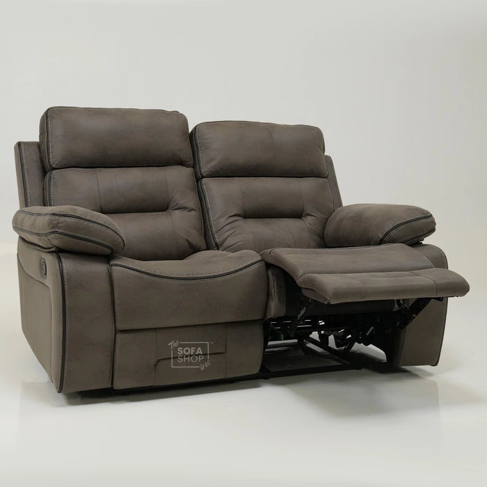 2 Seater Manual Recliner Sofa With Padded Lumbar, Soft & Cosy | Tuscany | Ex-Display ss10