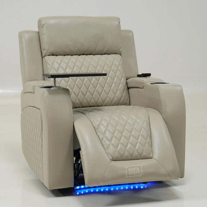 1 Seater Electric Recliner Sofa With  | Small Scuff on LHF Corner | Venice | Second Hand Sofa SS04 | The Sofa Shop