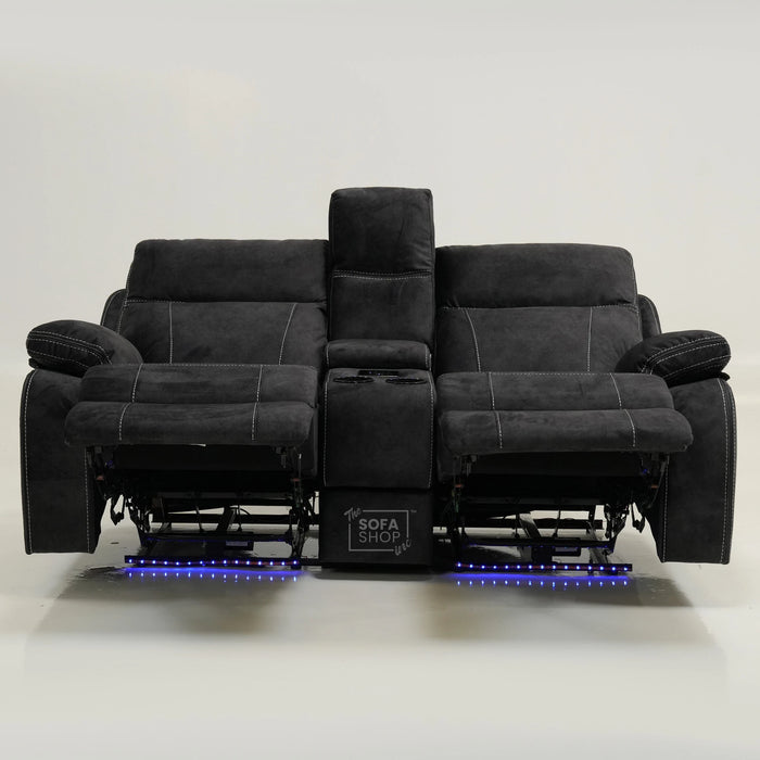 2 Seater Electric Recliner With Wireless Charging, Speakers & LEDs | Vinsonova | Ex-Display | The Sofa Shop