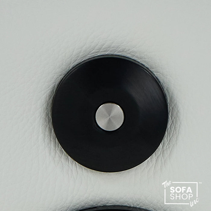 1 Seater Real Leather Electric Recliner Cinema Chair in White | Massage & Heat, Tray Table, Power Grommet & Cooling Cup Holder | Napoli | The Sofa Shop