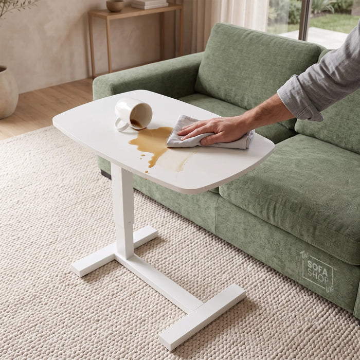 Lincoln Adjustable Bed Table | 2-In-1 Floorstanding Lap Desk with Tilting Top + Device Slots | The Sofa Shop