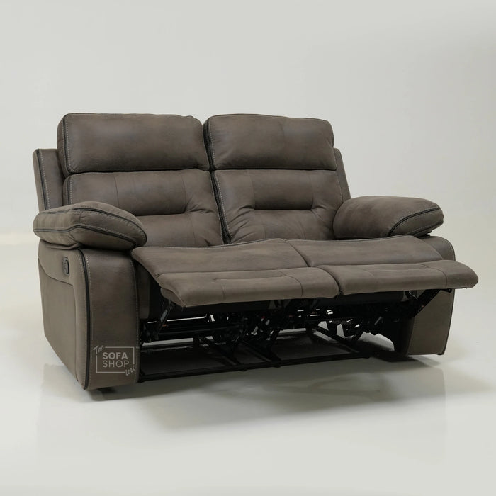 2 Seater Manual Recliner Sofa With Padded Lumbar, Soft & Cosy | Tuscany | Ex-Display ss10