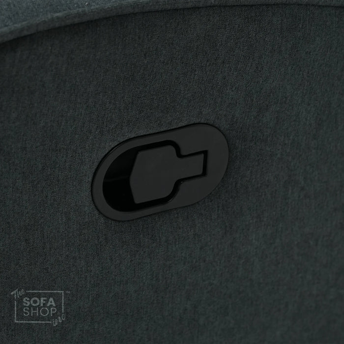 Manual Dark Grey Fabric 2 Seater | Stitching Ripped On RHF Seat And Mis Match | Parma | Second Hand Sofa (07)