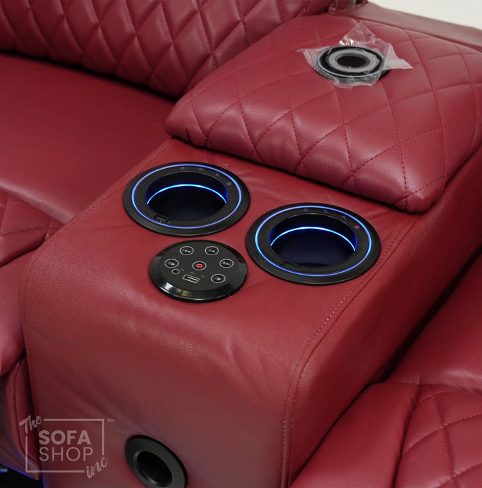 2 Seater Electric Smart Recliner With Massage & Bluetooth | Missing Console Backrest & Scratch | Venice | Second Hand Sofa 32