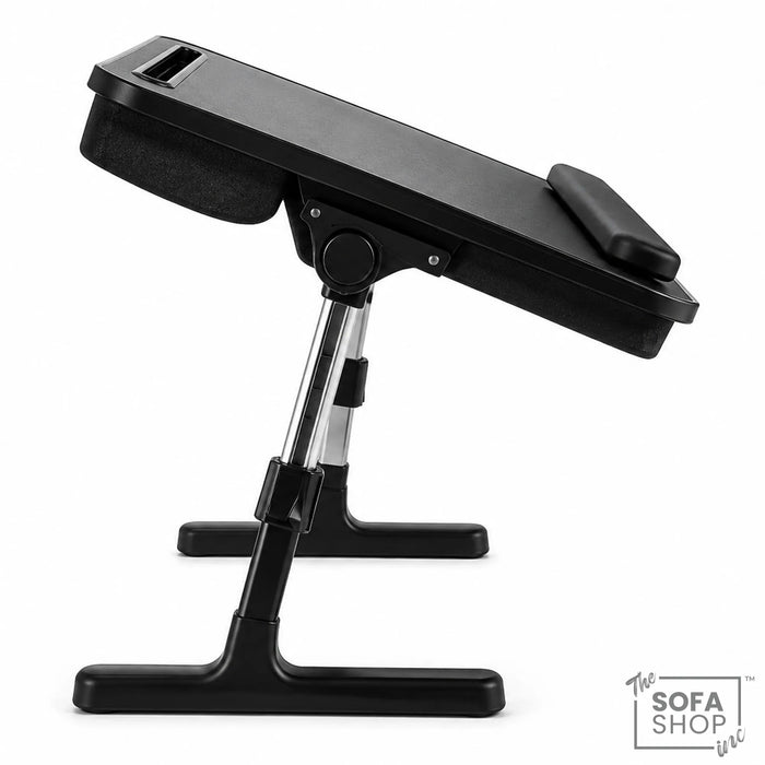 The Sofa Shop Portable Lap Desk & Bed Table With Adjustable Design | 2-In-1 Sofa Workstation With 5 Height Settings + Tilting Top + Bolster Cushions + Device Slots | Denver