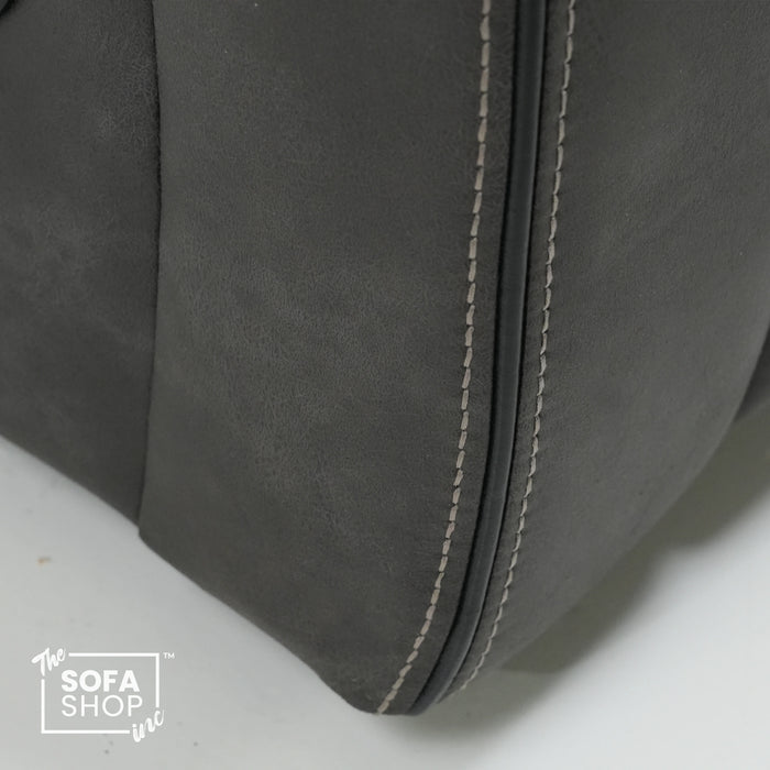 2 Seater Electric Recliner With Massage & Bluetooth | Scratch Mark | Vinson Grey Fabric | Ex-Display