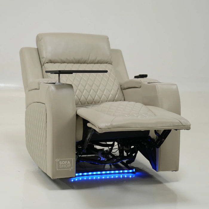 1 Seater Electric Recliner Sofa With  | Small Scuff on LHF Corner | Venice | Second Hand Sofa SS04 | The Sofa Shop