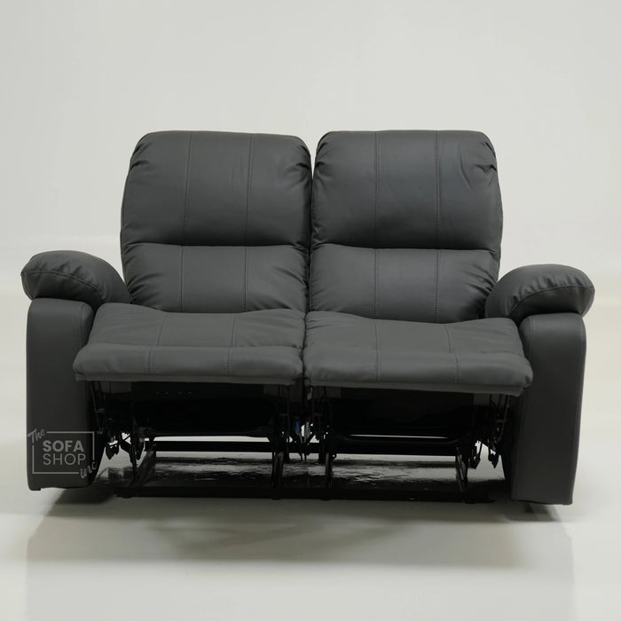 2 Seater Manual Recliner Sofa With Smooth Recline & Lumbar Support | No Ears | Trento | Second Hand Sofa SS06 | The Sofa Shop