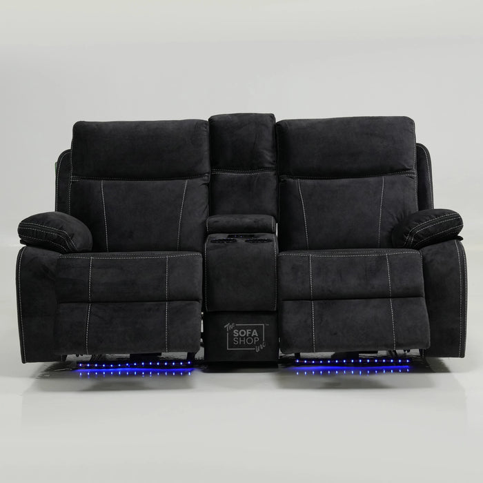 2 Seater Electric Recliner With Wireless Charging, Speakers & LEDs | Vinsonova | Ex-Display | The Sofa Shop
