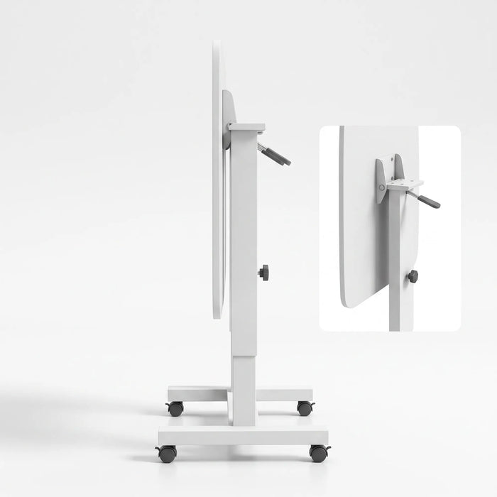 Lincoln Adjustable Bed Table | 2-In-1 Floorstanding Lap Desk with Tilting Top + Device Slots | The Sofa Shop
