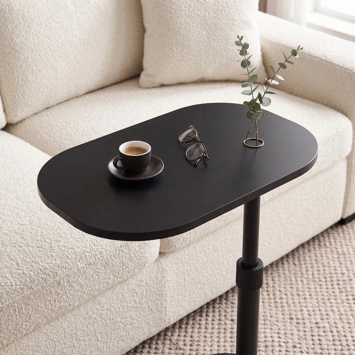 Madison Height Adjustable Floor Standing Bed Table | 2-In-1 Lap Desk with Tilting Top + Device Slots | The Sofa Shop