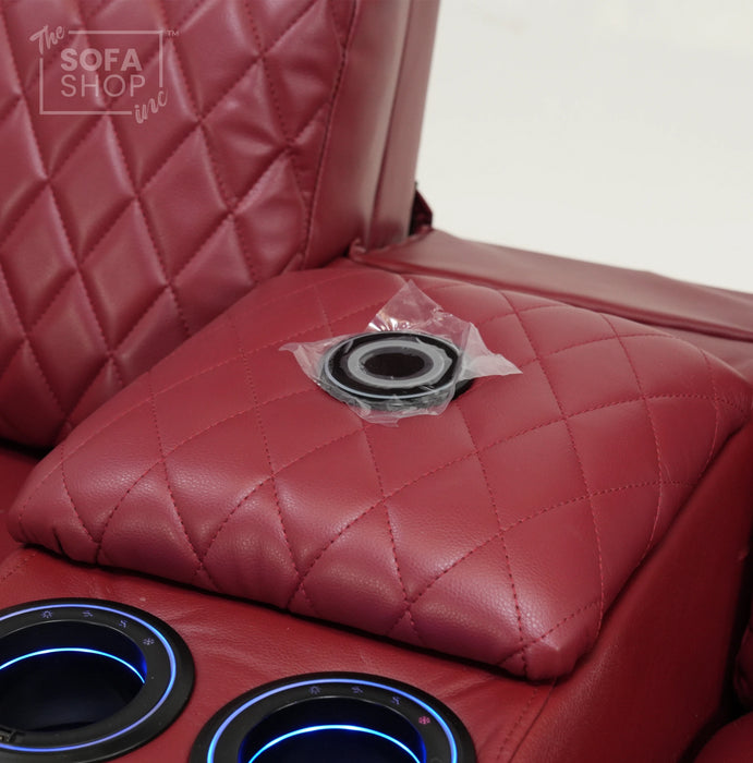 2 Seater Electric Smart Recliner With Massage & Bluetooth | Missing Console Backrest & Scratch | Venice | Second Hand Sofa 32