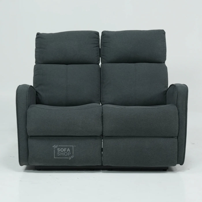 Manual Dark Grey Fabric 2 Seater | Stitching Ripped On RHF Seat And Mis Match | Parma | Second Hand Sofa (07)