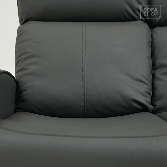 3 Seater Manual Recliner Sofa With Small Hole On RHF Side | Parma | Second Hand Sofa 03 | The Sofa Shop