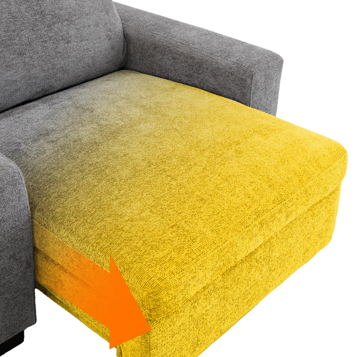 Power Sliding Sofa & Sofa Bed In One | 1 Seater Electric Extendable Chair | USB+C Charging & Grey Chenille Fabric | Home Cinema Seating | Palma | The Sofa Shop