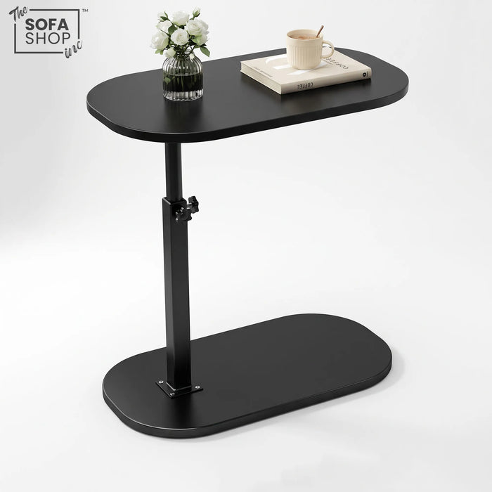 Madison Height Adjustable Floor Standing Bed Table | 2-In-1 Lap Desk with Tilting Top + Device Slots | The Sofa Shop