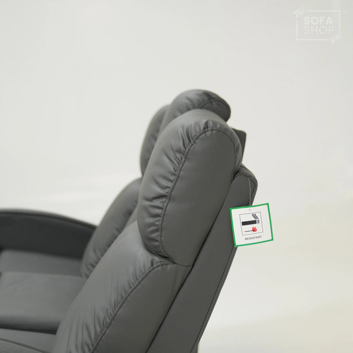 3 Seater Manual Recliner Sofa With Small Hole On RHF Side | Parma | Second Hand Sofa 03 | The Sofa Shop