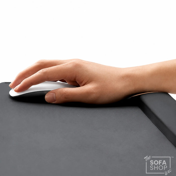 The Sofa Shop Portable Lap Desk & Bed Table With Adjustable Design | 2-In-1 Sofa Workstation With 5 Height Settings + Tilting Top + Bolster Cushions + Device Slots | Denver