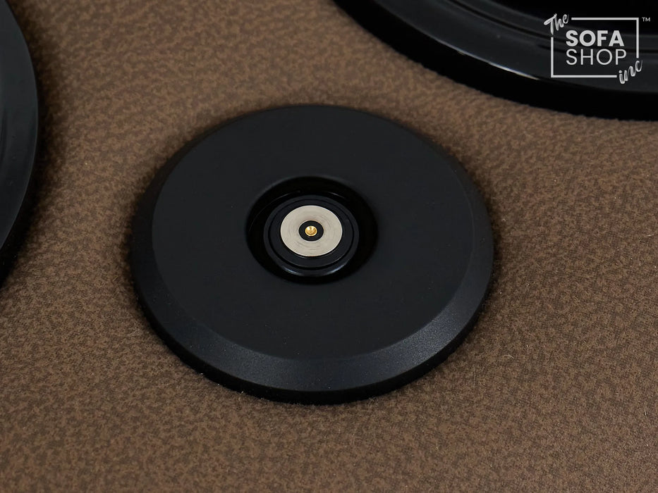 2 Seater Electric Recliner Cinema Sofa in Brown Fabric | Hi-Tech Sofa with 8-Point Massage, USB, Speakers, Power Headrest, Storage & Chilled Cup Holders | Tuscany | The Sofa Shop