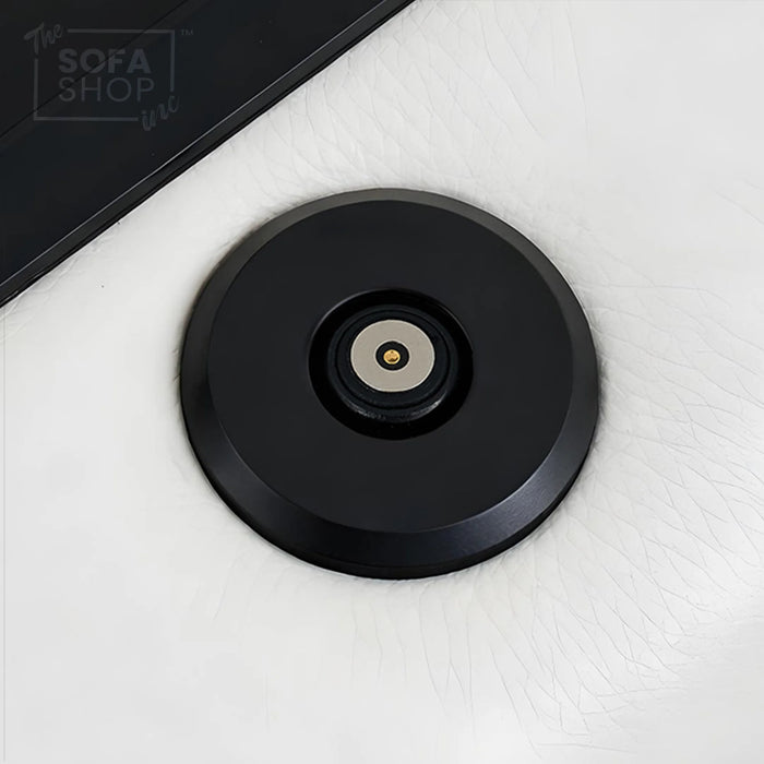 2 Seater Real Leather Electric Recliner Cinema Sofa in White | Massage, Bluetooth, Console, Heating & Cooling Cup Holders | Napoli | The Sofa Shop