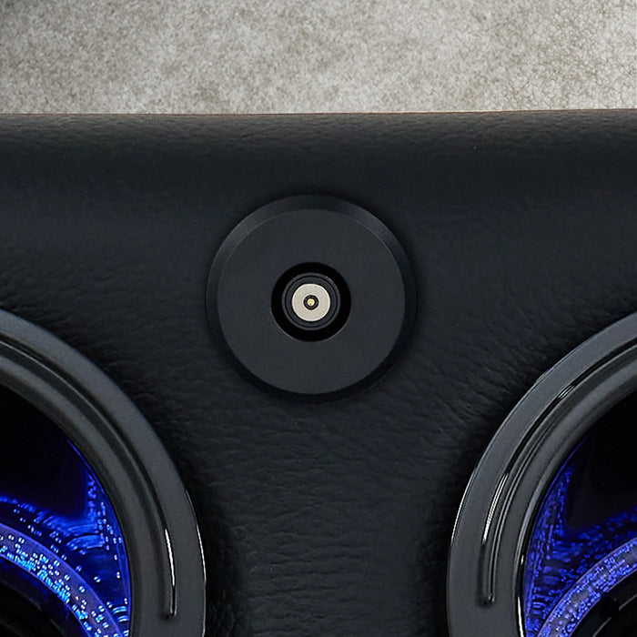 3+2+1 Electric Recliner Sofa Set in Black Real Leather | Hi-Tech Cinema Suite with Massage, Drop-Down Table, Power Headrest, Power Recliner, Storage Drawer, USB Port | Sicily