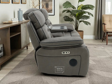Seat Electric Graphite Recliner Sofa SAVE £670 3-10 Day Delivery